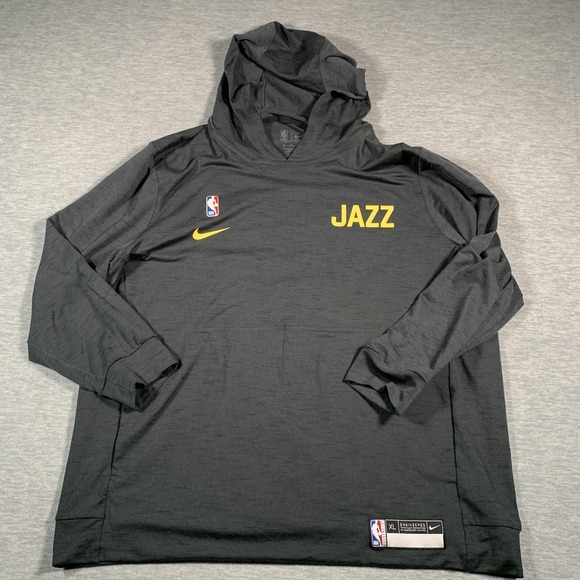 Utah Jazz Hoodie Mens XL Gray NBA Basketball Nike Dri Fit Lightweight Pullover - Picture 1 of 15